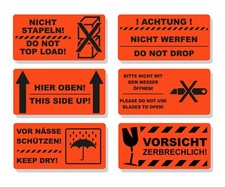 50 Stk Warnetiketten