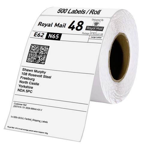 Thermo versand etiketten - etiketten, rolle