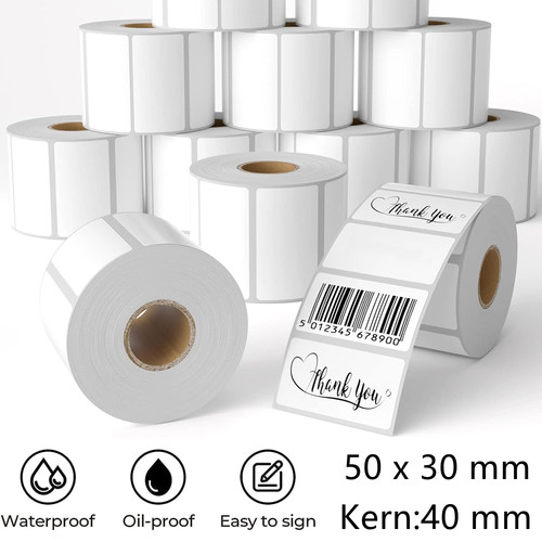 Rollen 30 mm thermo - 50,