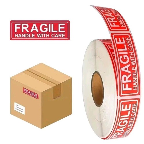 Warnetikett fragile aufkleber - fragile,
