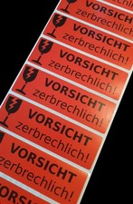 Aufkleber Etikett Vorsicht
