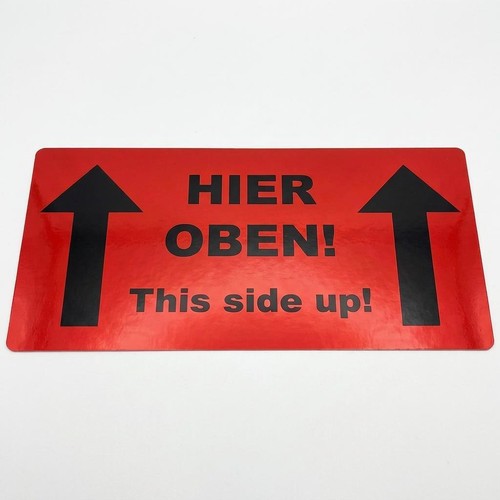 Hinweisetiketten hier oben - 50, "hier