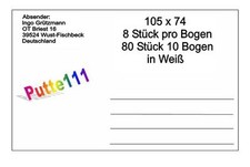 80 Versand-Aufkleber Etiketten