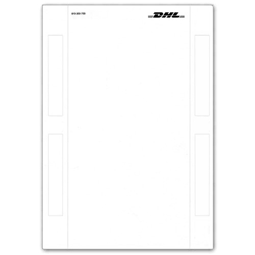 Dhl paket aufkleber din - a5, 100
